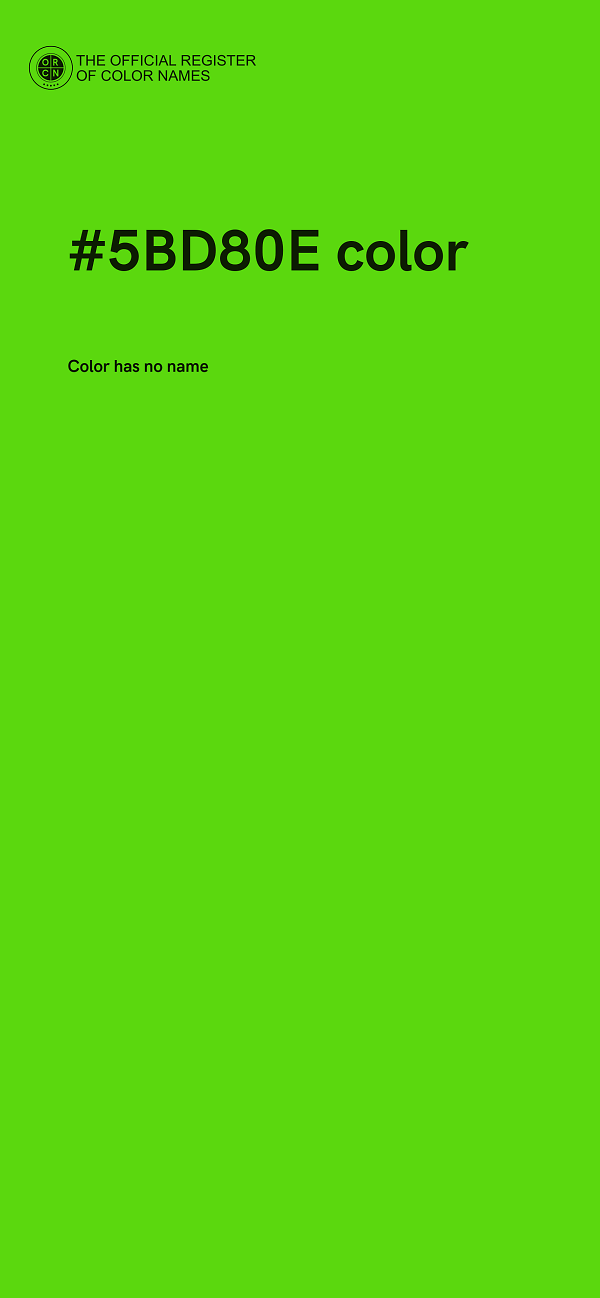 #5BD80E color image