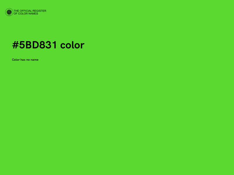 #5BD831 color image