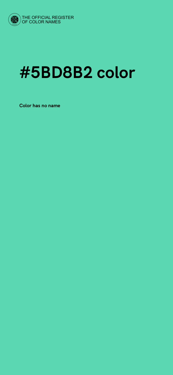 #5BD8B2 color image