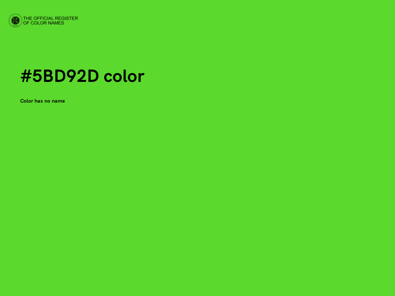 #5BD92D color image