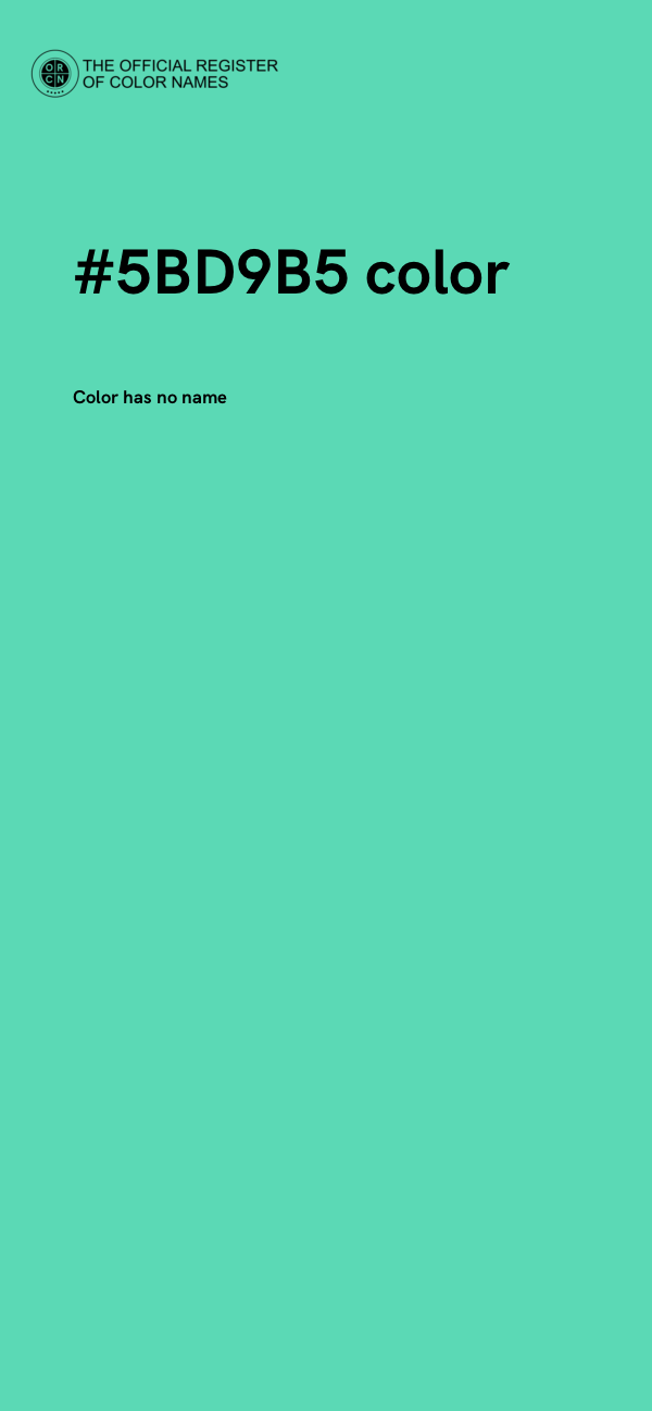 #5BD9B5 color image