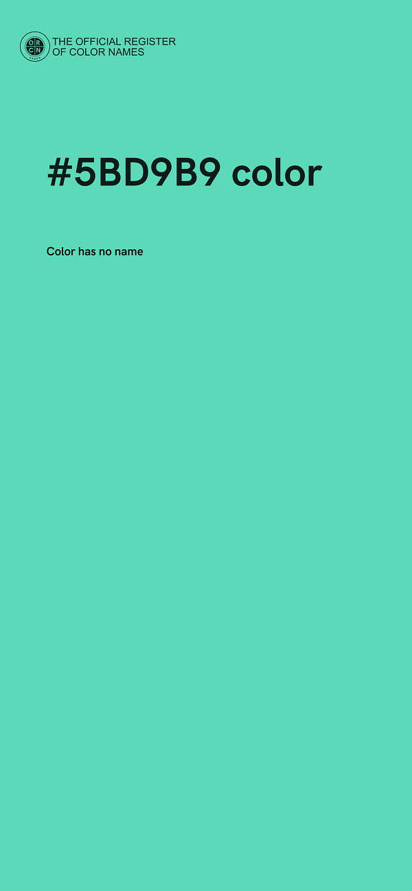 #5BD9B9 color image