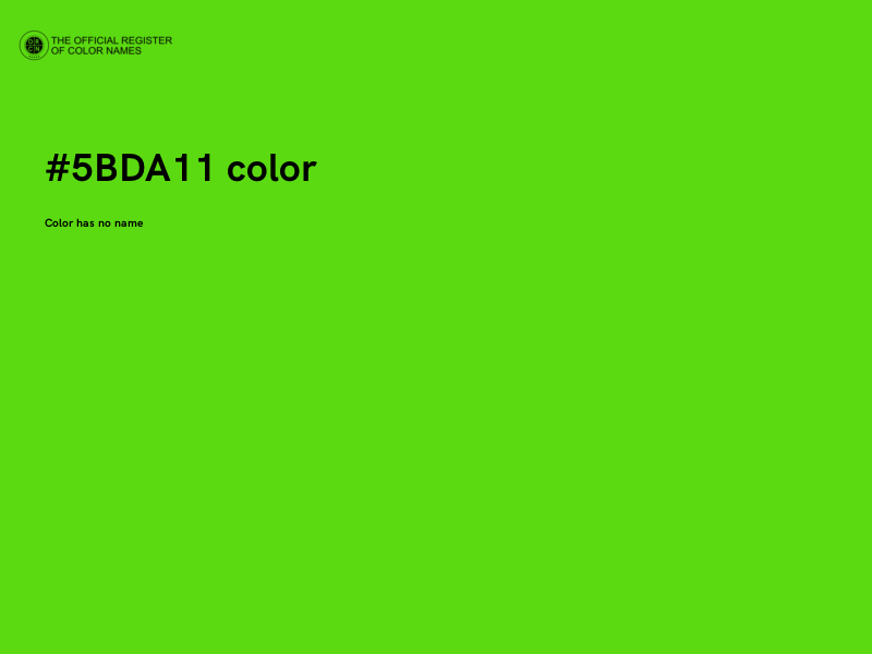 #5BDA11 color image