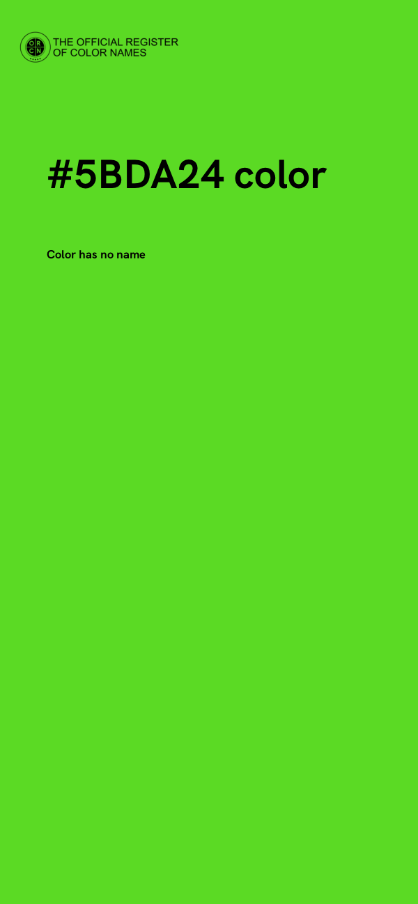 #5BDA24 color image