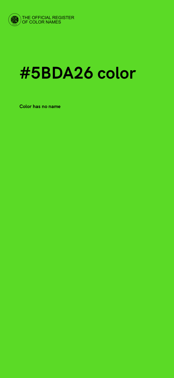 #5BDA26 color image