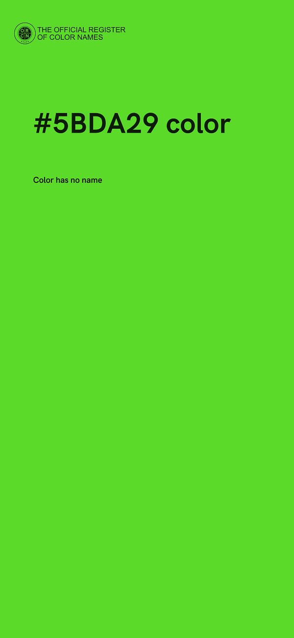 #5BDA29 color image