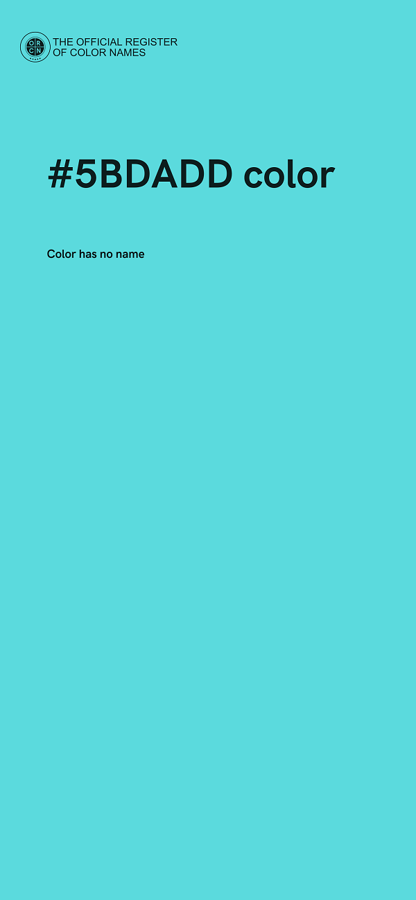 #5BDADD color image