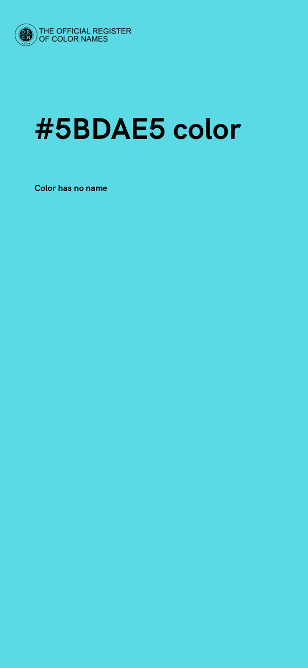 #5BDAE5 color image