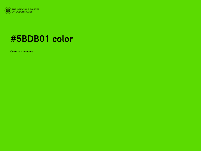 #5BDB01 color image