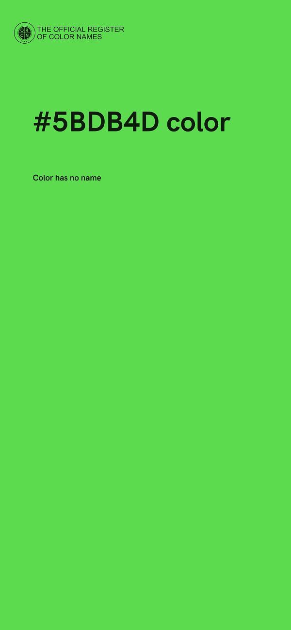 #5BDB4D color image