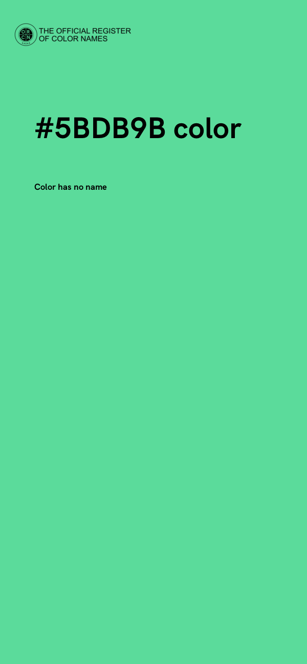 #5BDB9B color image
