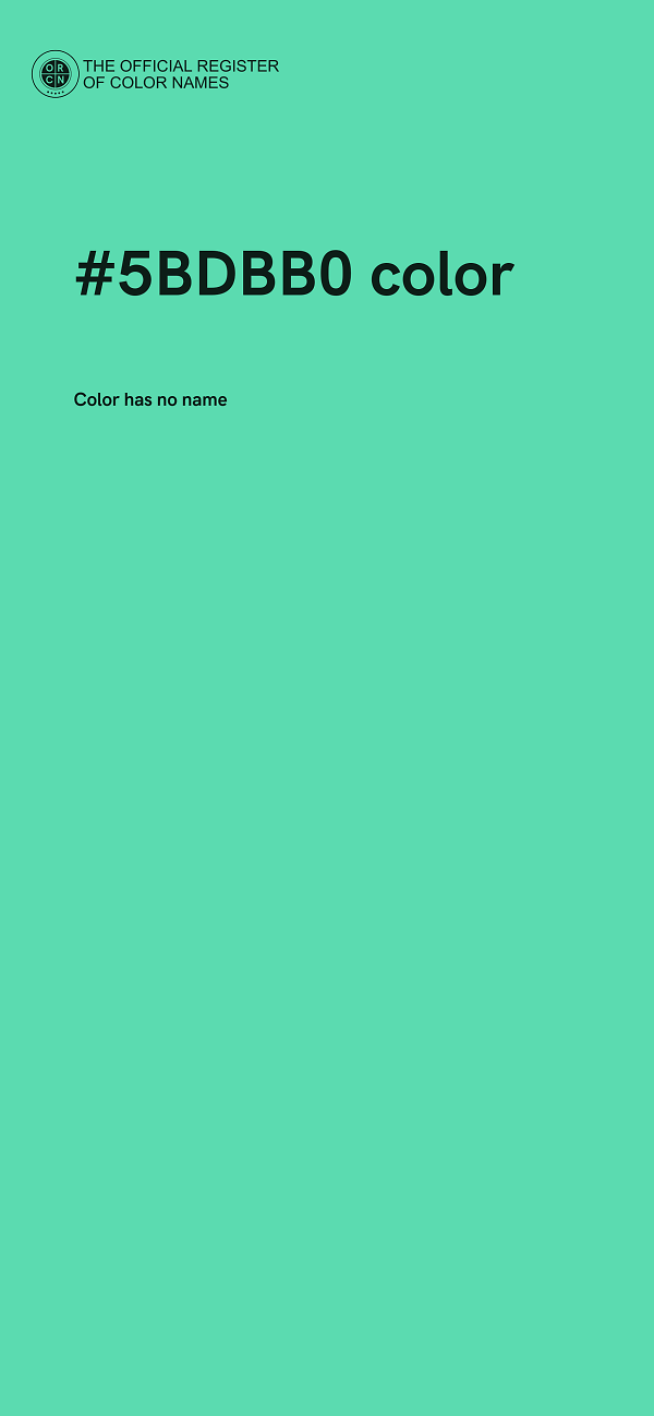 #5BDBB0 color image