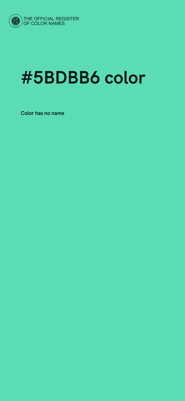 #5BDBB6 color image