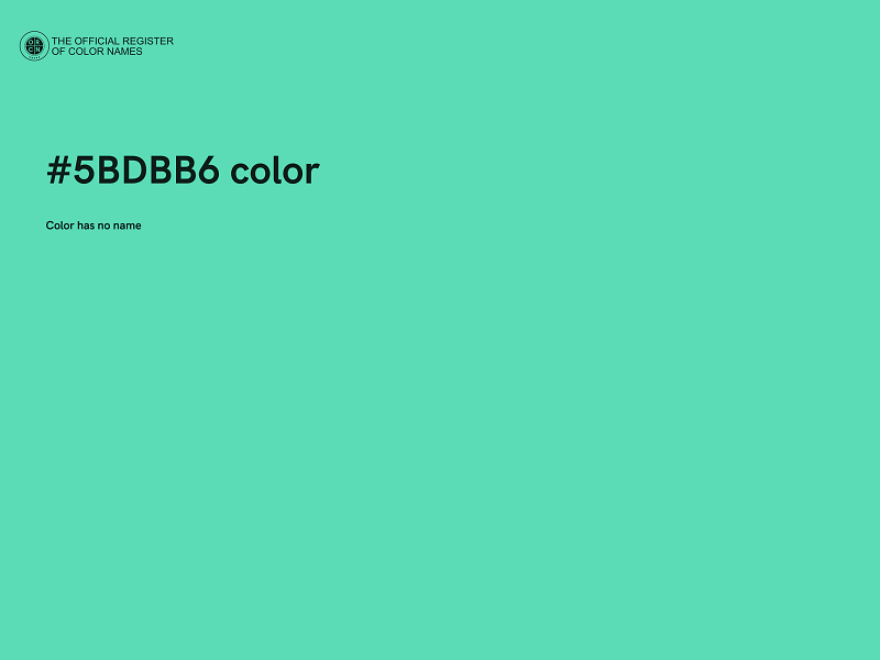 #5BDBB6 color image