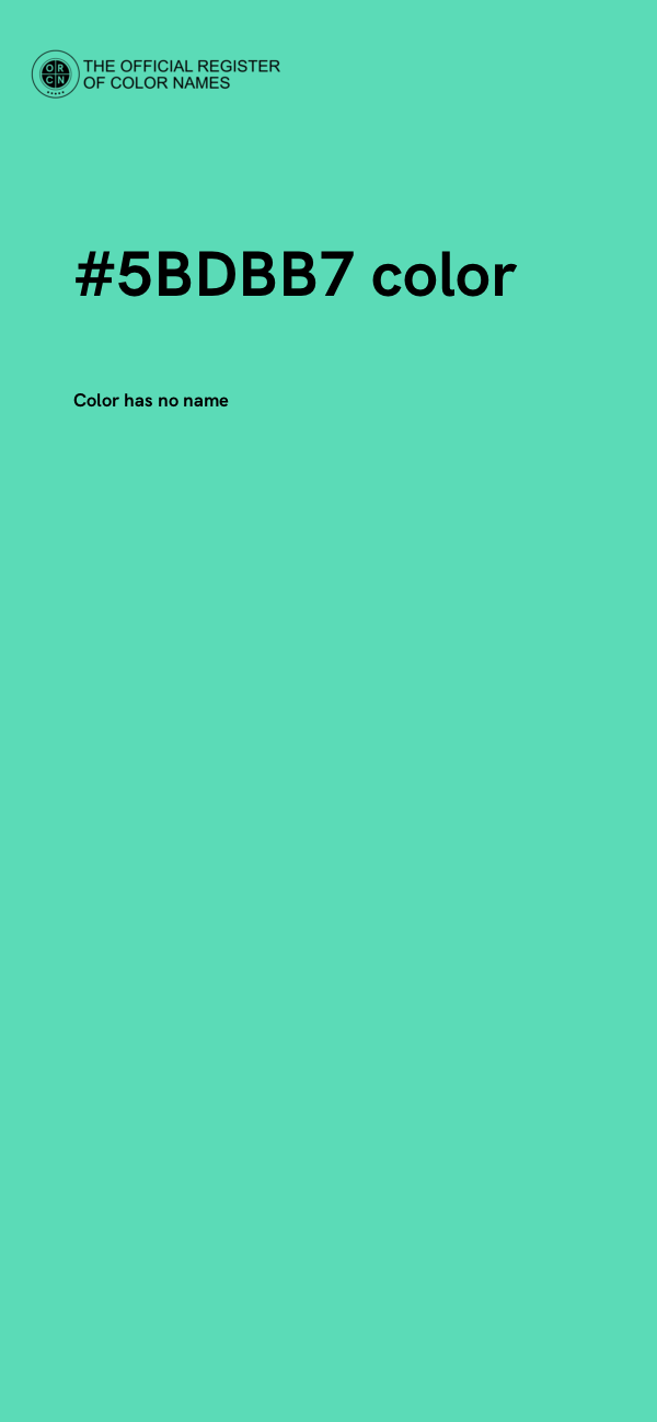 #5BDBB7 color image