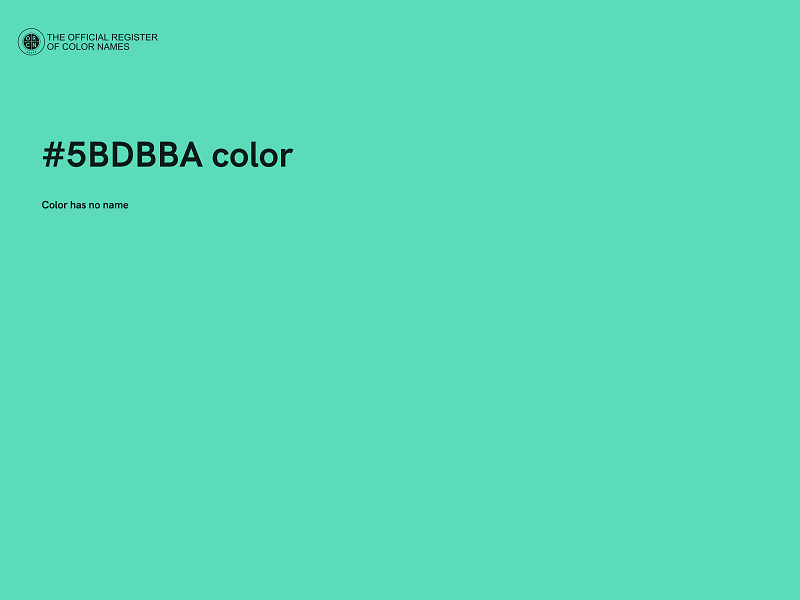 #5BDBBA color image