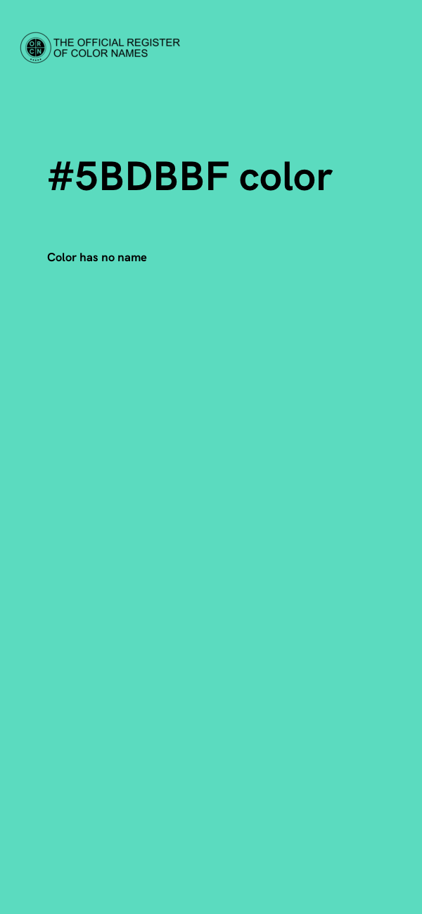 #5BDBBF color image