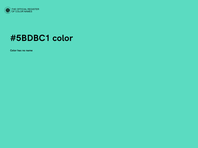 #5BDBC1 color image