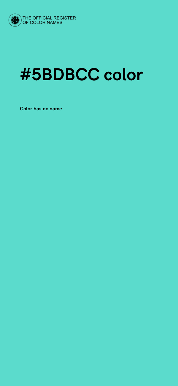 #5BDBCC color image