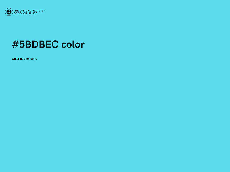 #5BDBEC color image