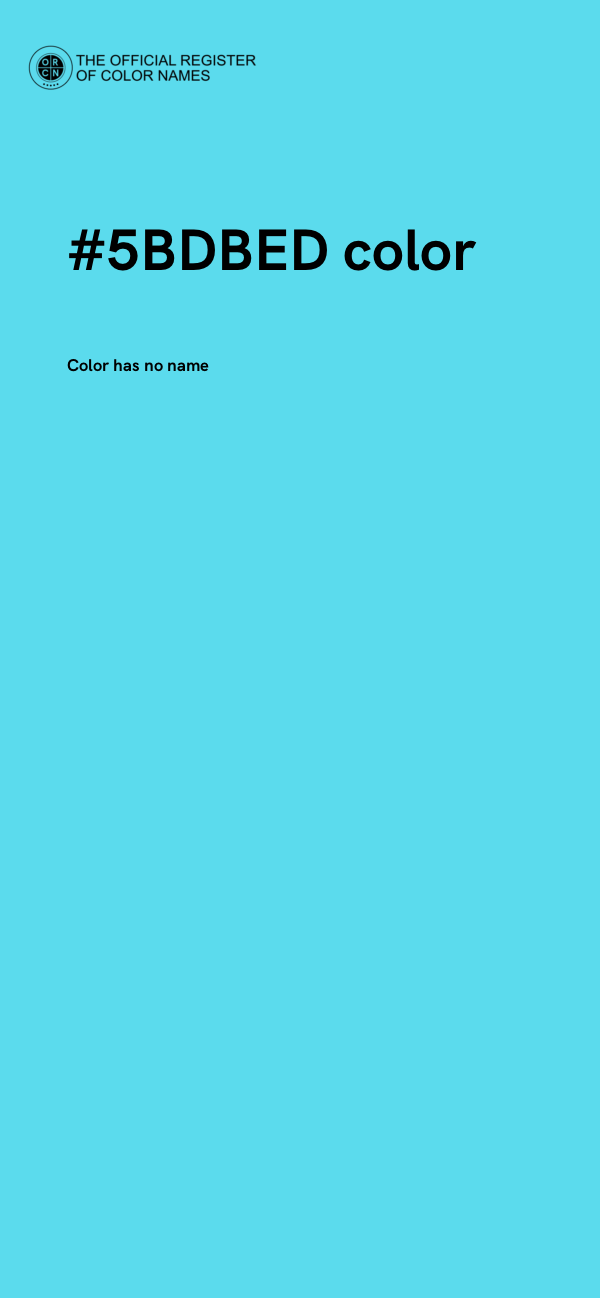 #5BDBED color image
