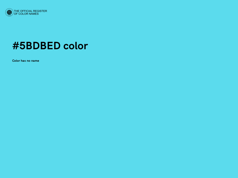 #5BDBED color image
