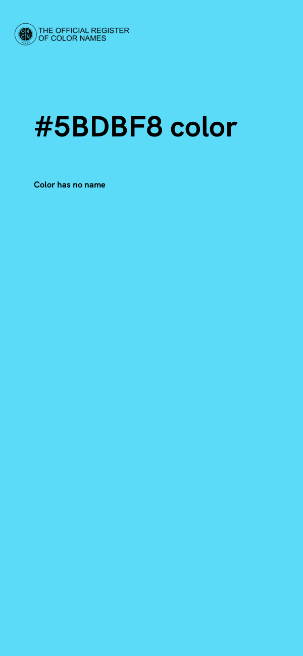 #5BDBF8 color image
