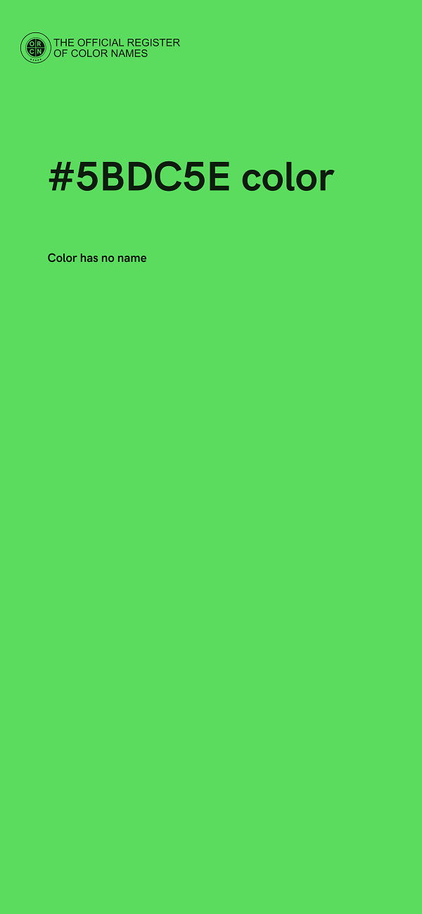 #5BDC5E color image