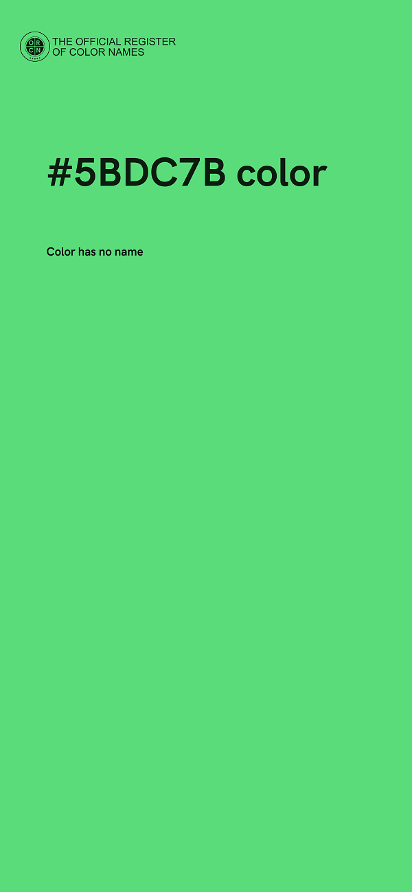 #5BDC7B color image