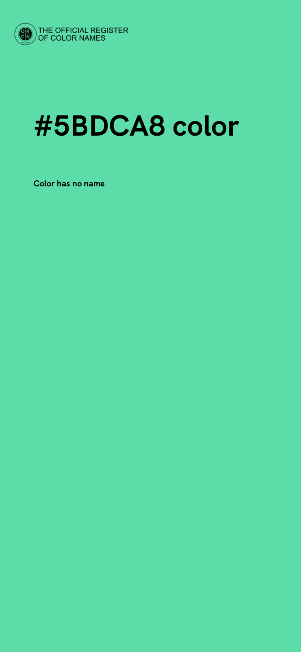 #5BDCA8 color image
