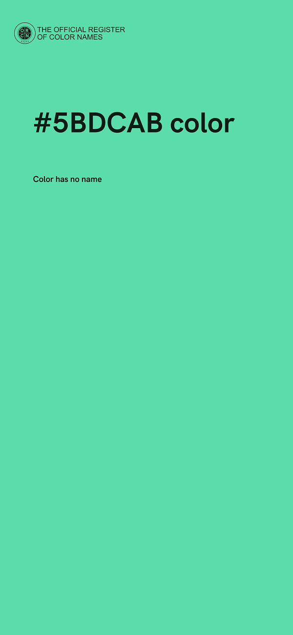 #5BDCAB color image