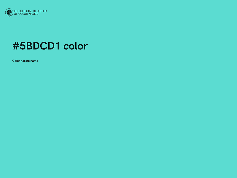 #5BDCD1 color image