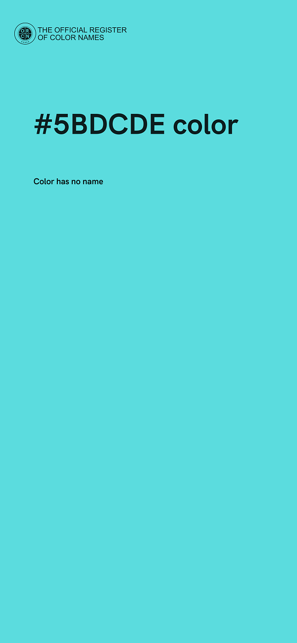 #5BDCDE color image