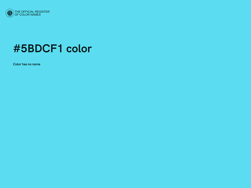 #5BDCF1 color image