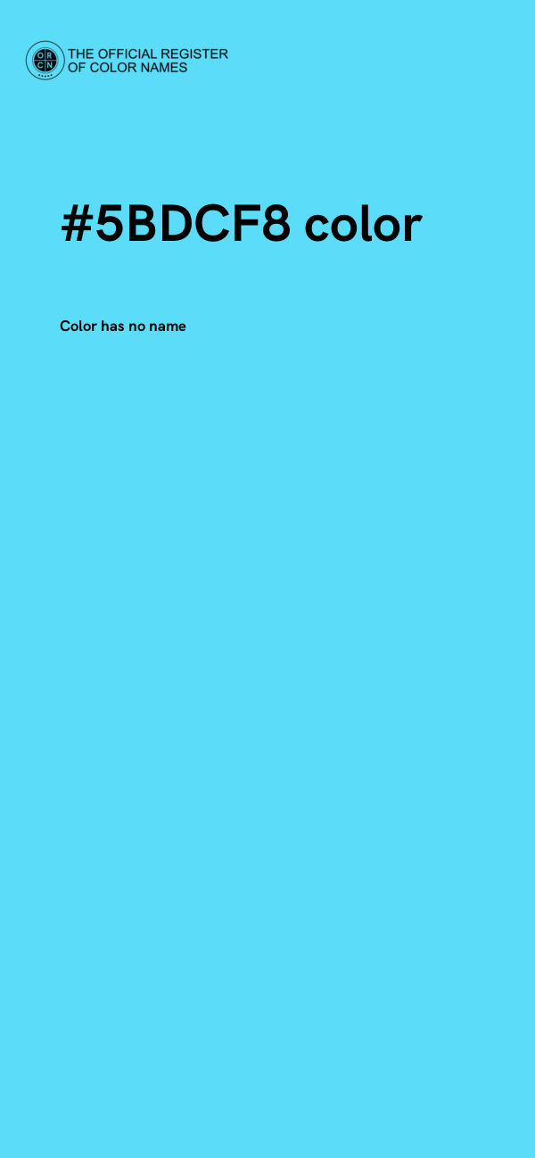 #5BDCF8 color image