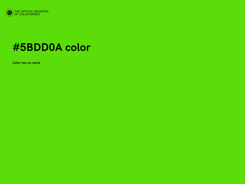 #5BDD0A color image
