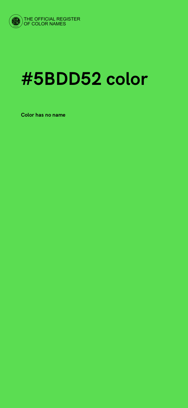 #5BDD52 color image