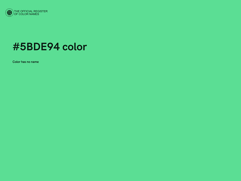 #5BDE94 color image