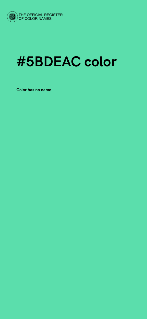 #5BDEAC color image