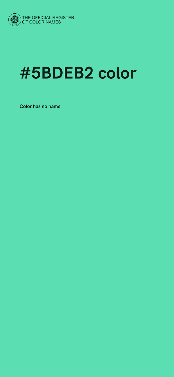 #5BDEB2 color image
