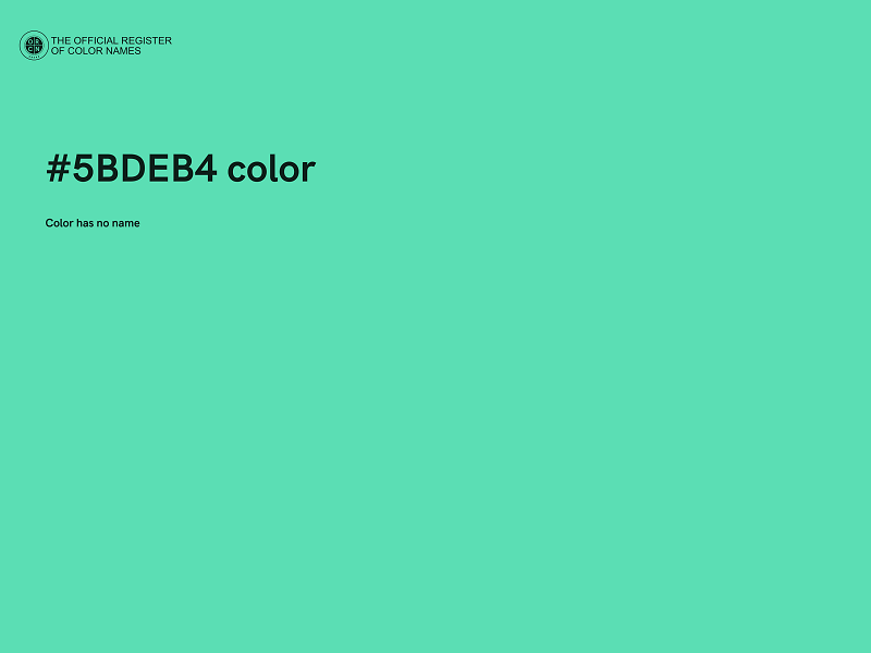 #5BDEB4 color image