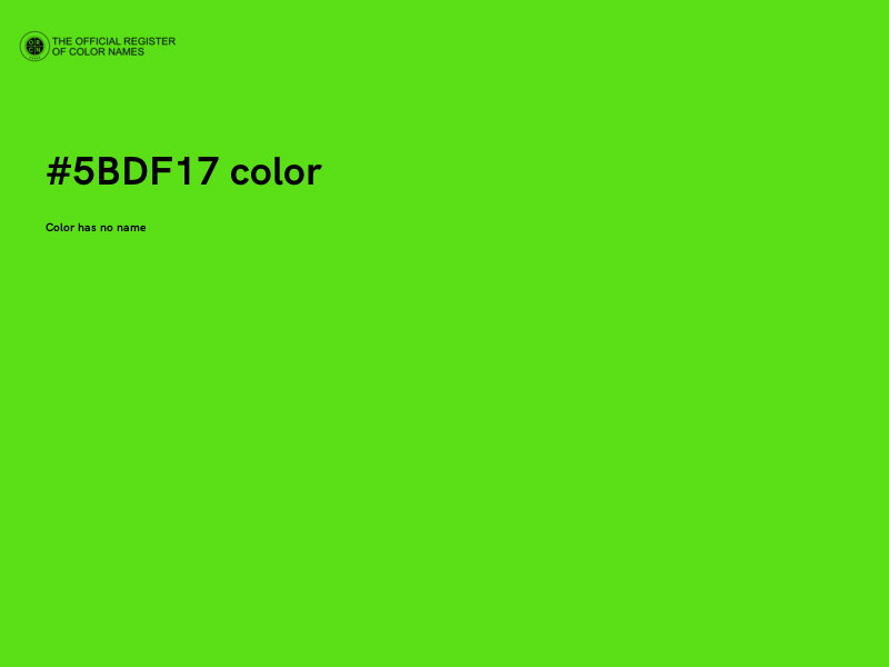 #5BDF17 color image