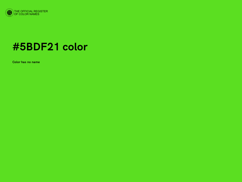 #5BDF21 color image