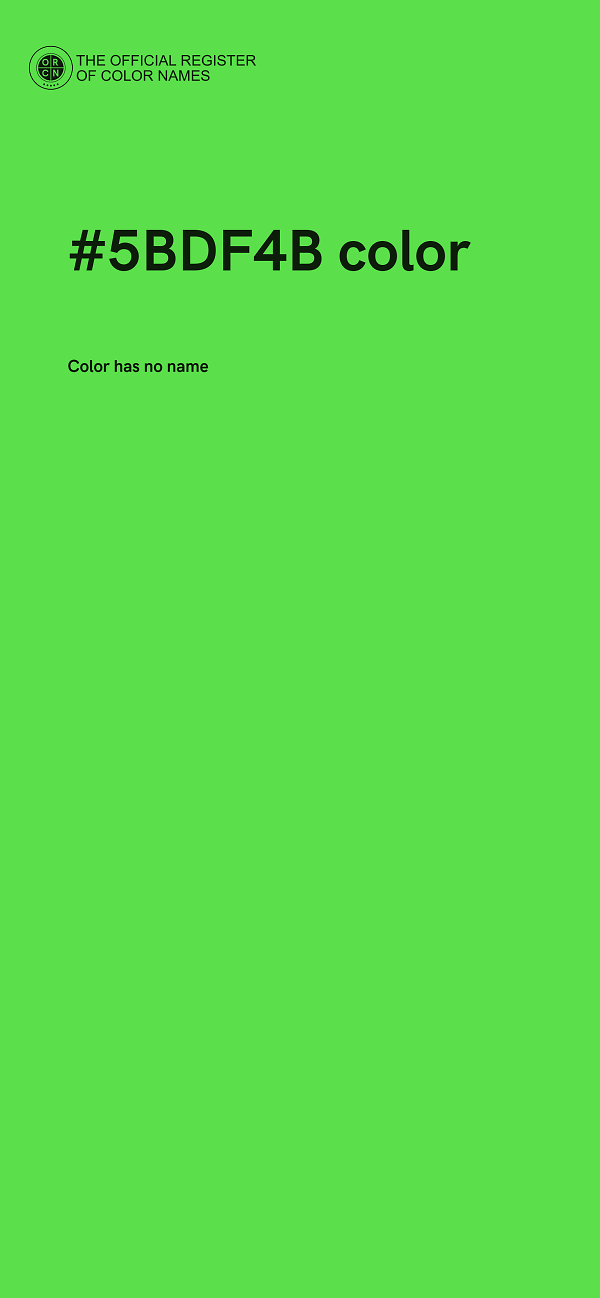 #5BDF4B color image