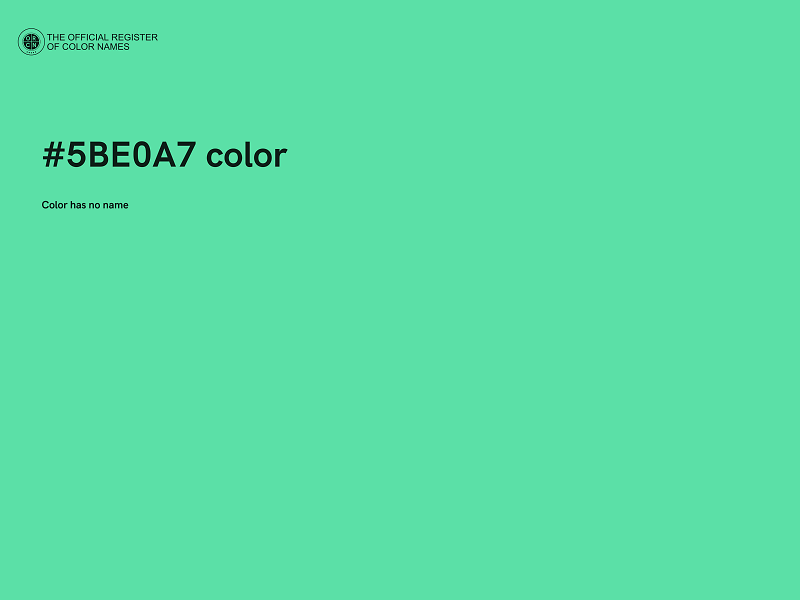 #5BE0A7 color image