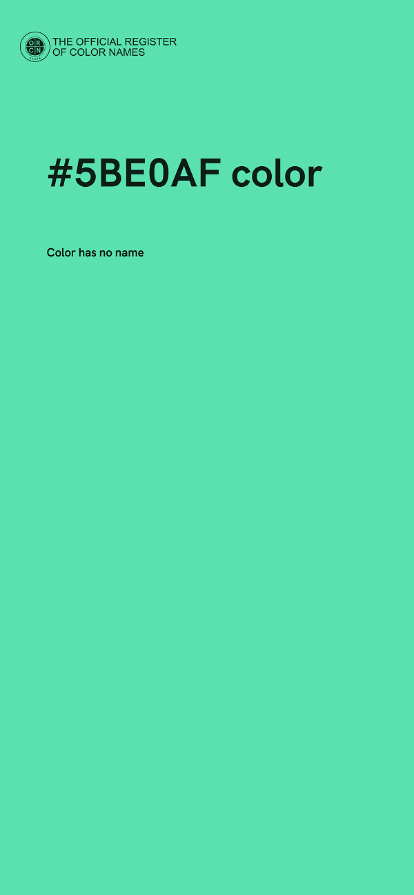 #5BE0AF color image
