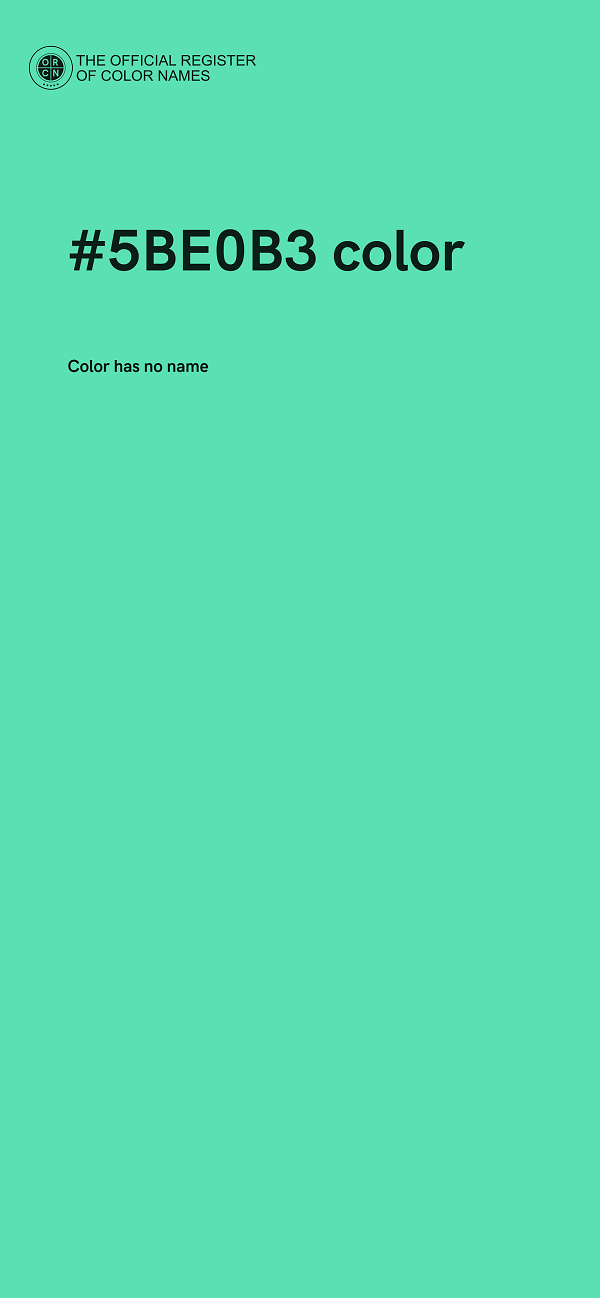 #5BE0B3 color image