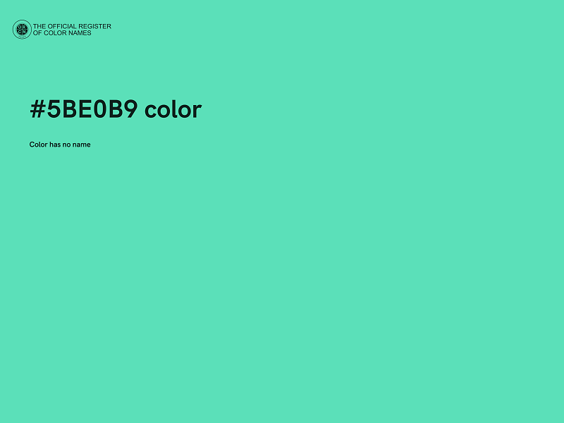 #5BE0B9 color image