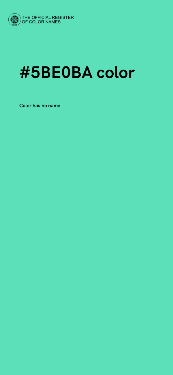 #5BE0BA color image