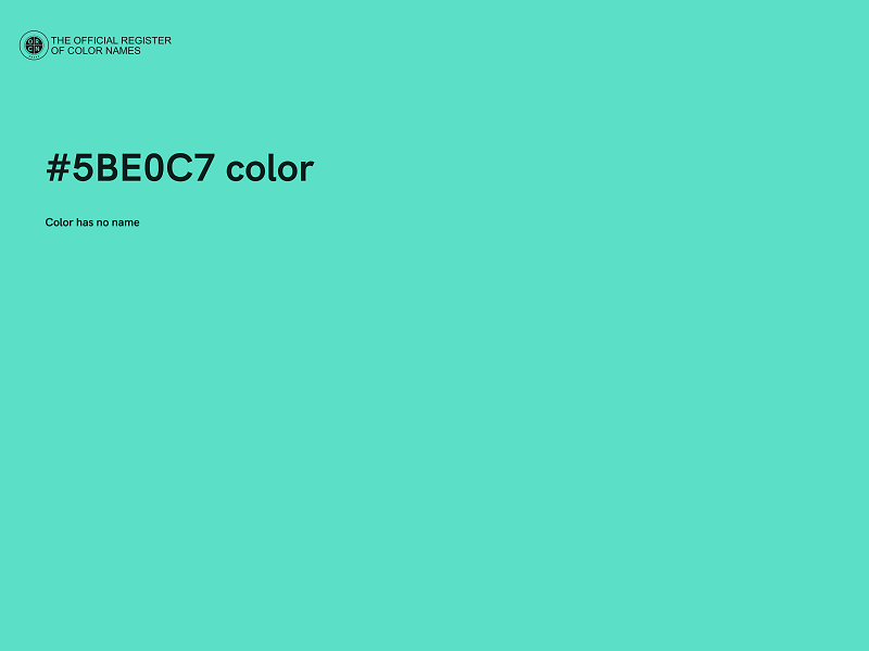 #5BE0C7 color image